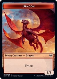 Dragon // Thopter Double-Sided Token [Kaldheim Commander Tokens] - Magic: The Gathering - Card Brawlers | Quebec | Canada |