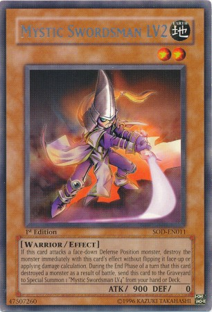 Mystic Swordsman LV2 [SOD-EN011] Rare - Yu-Gi-Oh! - Card Brawlers | Quebec | Canada |