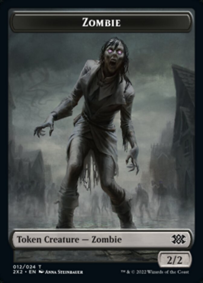 Zombie // Knight Double-Sided Token [Double Masters 2022 Tokens] - Magic: The Gathering - Card Brawlers | Quebec | Canada |
