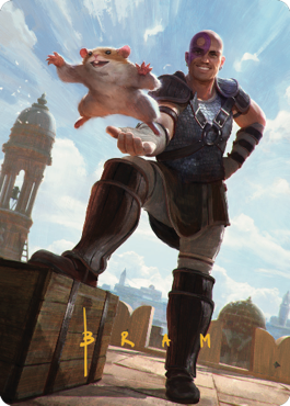Minsc & Boo, Timeless Heroes Art Card (72) (Gold-Stamped Signature) [Commander Legends: Battle for Baldur's Gate Art Series] - Magic: The Gathering - Card Brawlers | Quebec | Canada |