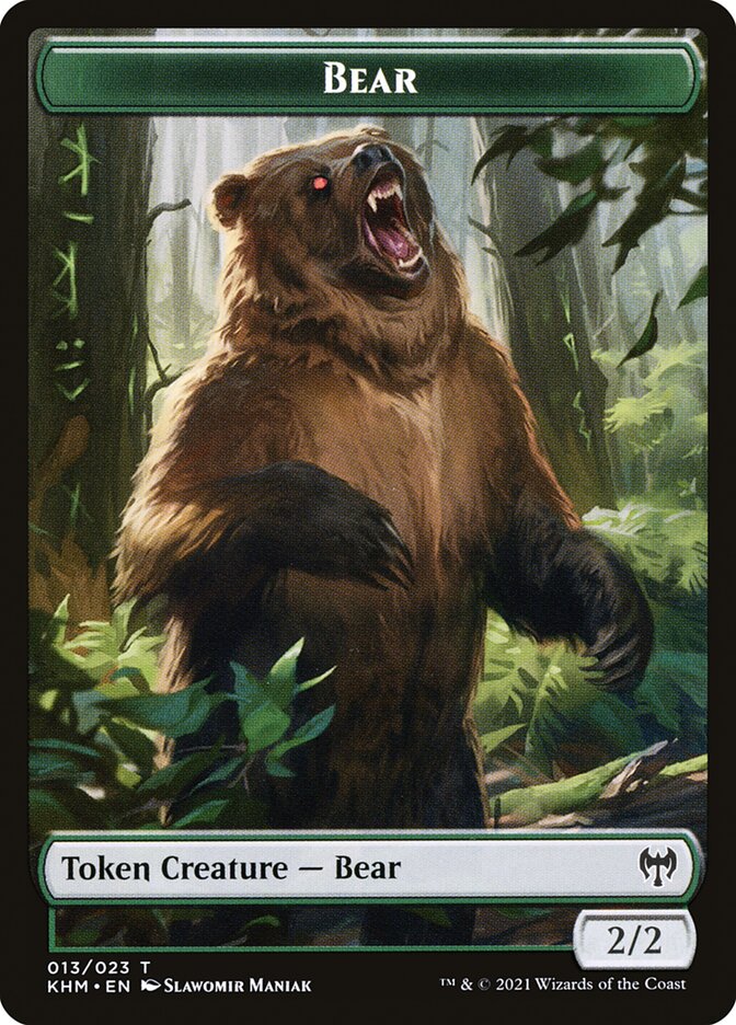 Treasure // Bear Double-Sided Token [Kaldheim Tokens] - Magic: The Gathering - Card Brawlers | Quebec | Canada |