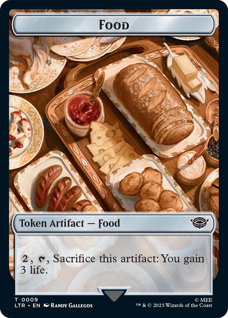 Food (09) // Treasure Double-Sided Token [The Lord of the Rings: Tales of Middle-Earth Tokens] - Magic: The Gathering - Card Brawlers | Quebec | Canada |