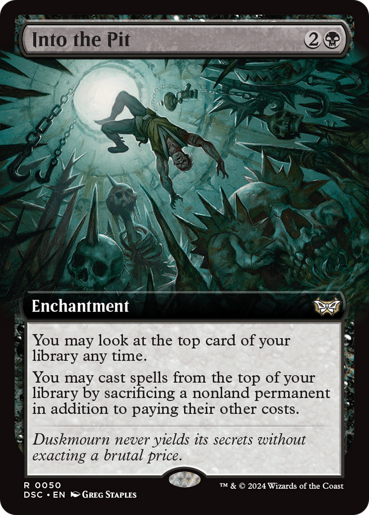 Into the Pit (Extended Art) [Duskmourn: House of Horror Commander] - Magic: The Gathering - Card Brawlers | Quebec | Canada |