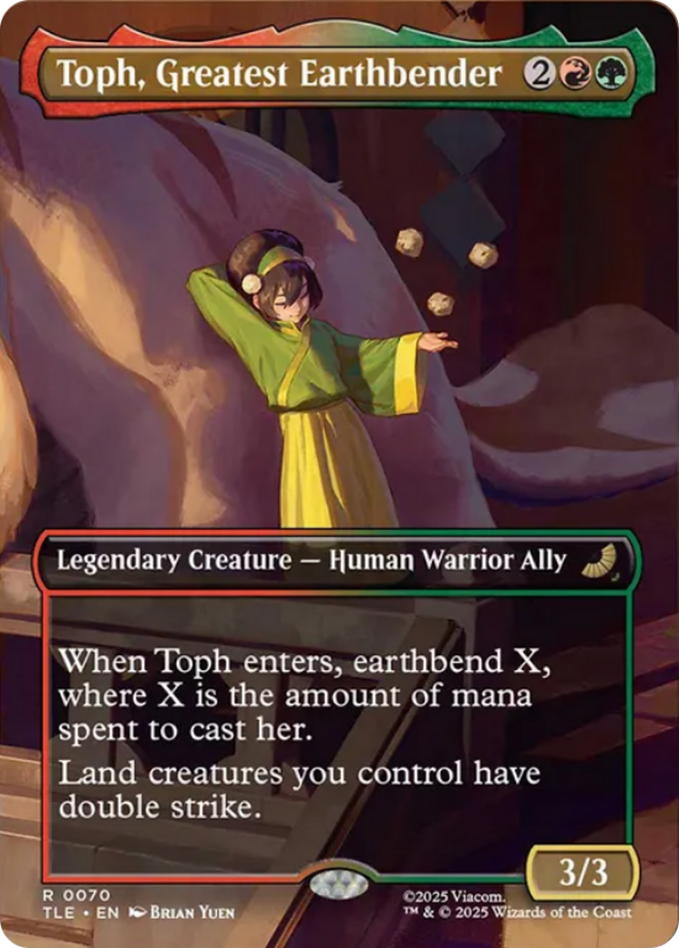Toph, Greatest Earthbender (Borderless) [Avatar: The Last Airbender: Eternal-Legal] - Magic: The Gathering - Card Brawlers | Quebec | Canada |