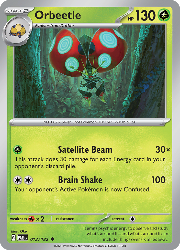 Orbeetle (012/182) [Scarlet & Violet: Paradox Rift] - Pokémon - Card Brawlers | Quebec | Canada |