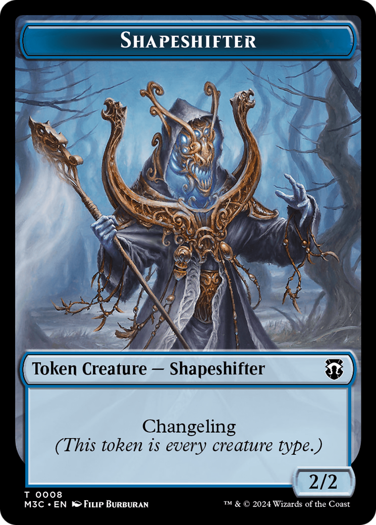 Beast (0010) // Shapeshifter (0008) Double-Sided Token [Modern Horizons 3 Commander Tokens] - Magic: The Gathering - Card Brawlers | Quebec | Canada |