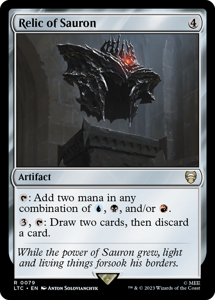 Relic of Sauron [The Lord of the Rings: Tales of Middle-Earth Commander] - Magic: The Gathering - Card Brawlers | Quebec | Canada |