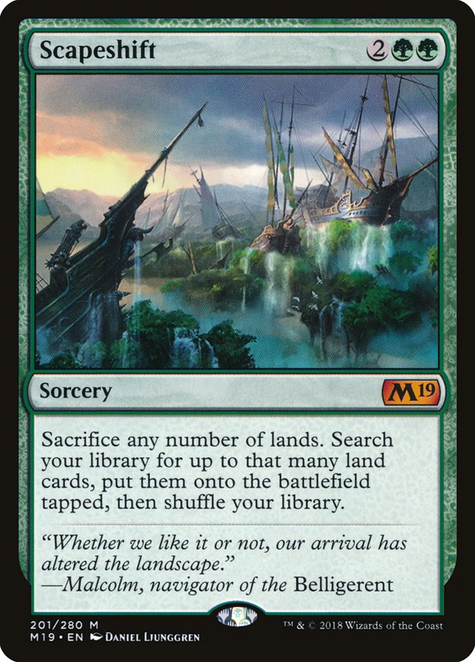 Scapeshift [Core Set 2019] - Magic: The Gathering - Card Brawlers | Quebec | Canada |