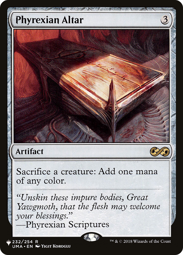 Phyrexian Altar [The List] - Magic: The Gathering - Card Brawlers | Quebec | Canada |