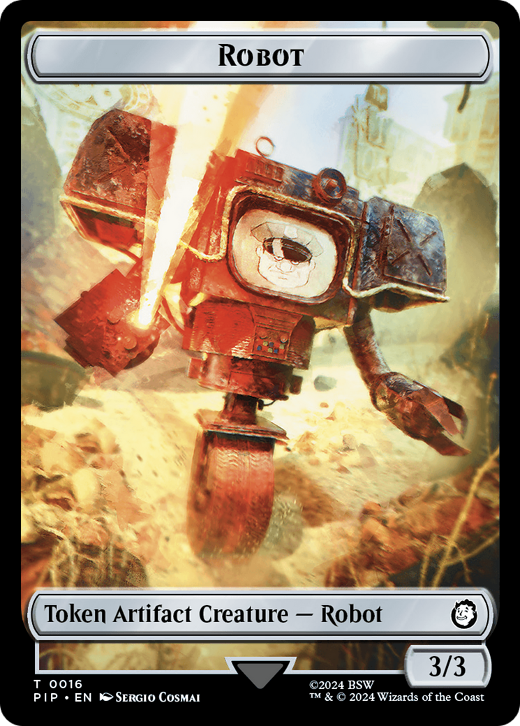 Treasure (0019) // Robot Double-Sided Token [Fallout Tokens] - Magic: The Gathering - Card Brawlers | Quebec | Canada |