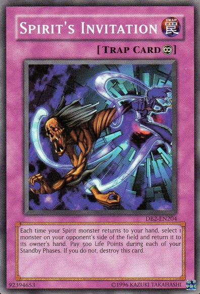 Spirit's Invitation [DB2-EN204] Common - Yu-Gi-Oh! - Card Brawlers | Quebec | Canada |