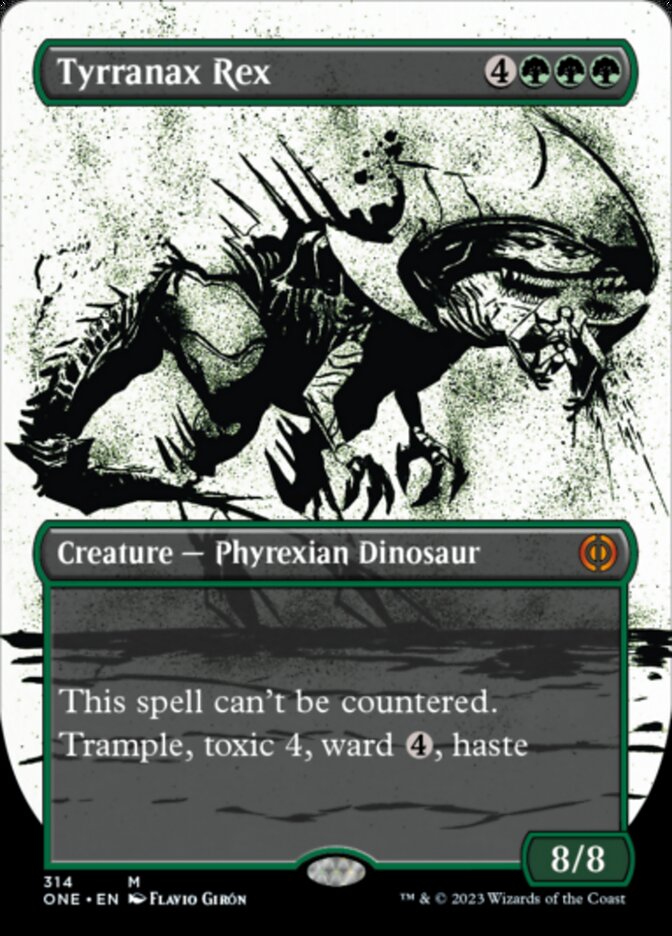 Tyrranax Rex (Borderless Ichor) [Phyrexia: All Will Be One] - Magic: The Gathering - Card Brawlers | Quebec | Canada |