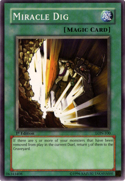 Miracle Dig [LON-100] Common - Yu-Gi-Oh! - Card Brawlers | Quebec | Canada |