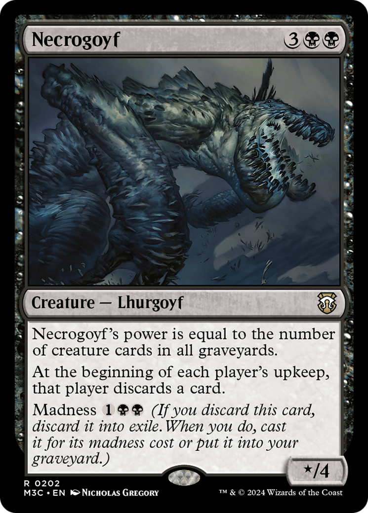 Necrogoyf (Ripple Foil) [Modern Horizons 3 Commander] - Magic: The Gathering - Card Brawlers | Quebec | Canada |