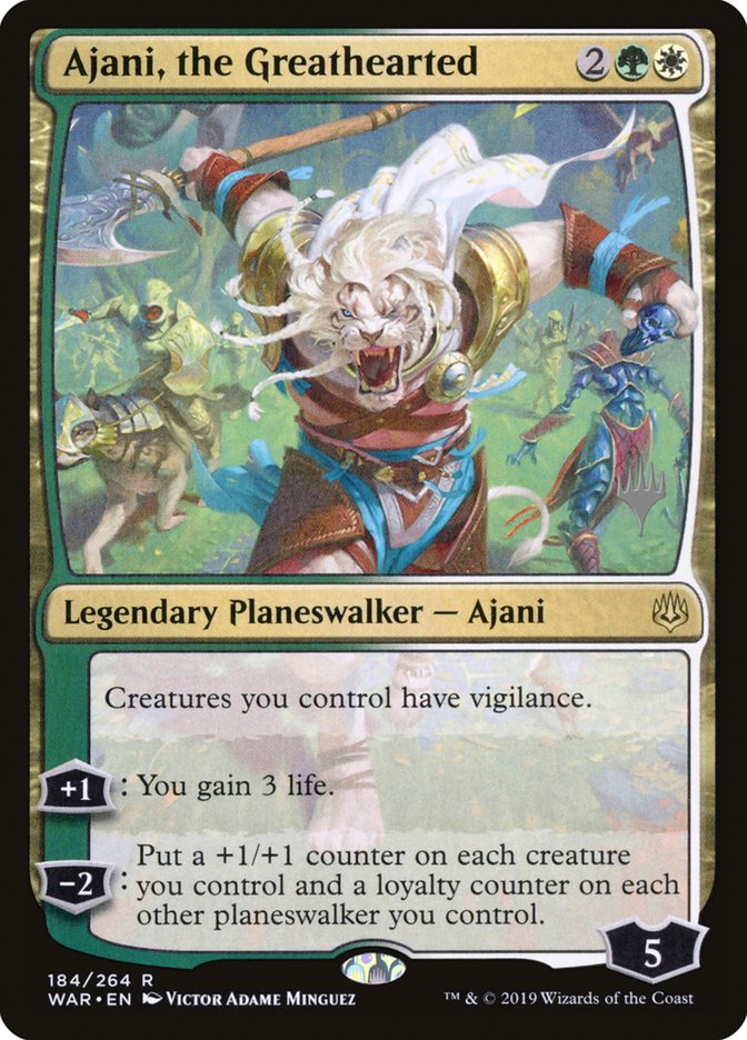 Ajani, the Greathearted (Promo Pack) [War of the Spark Promos] - Magic: The Gathering - Card Brawlers | Quebec | Canada |