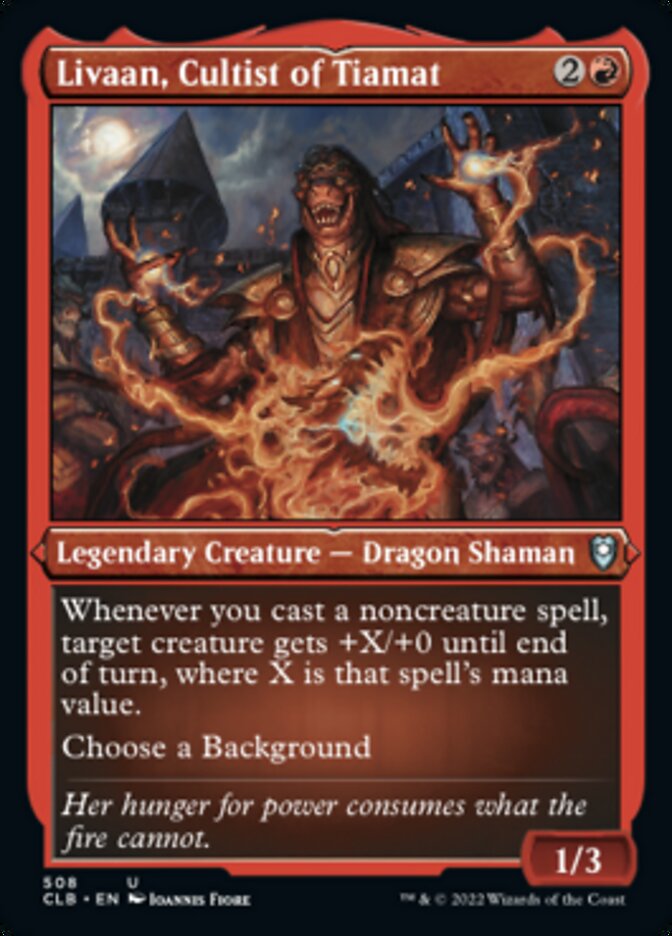 Livaan, Cultist of Tiamat (Foil Etched) [Commander Legends: Battle for Baldur's Gate] - Magic: The Gathering - Card Brawlers | Quebec | Canada |