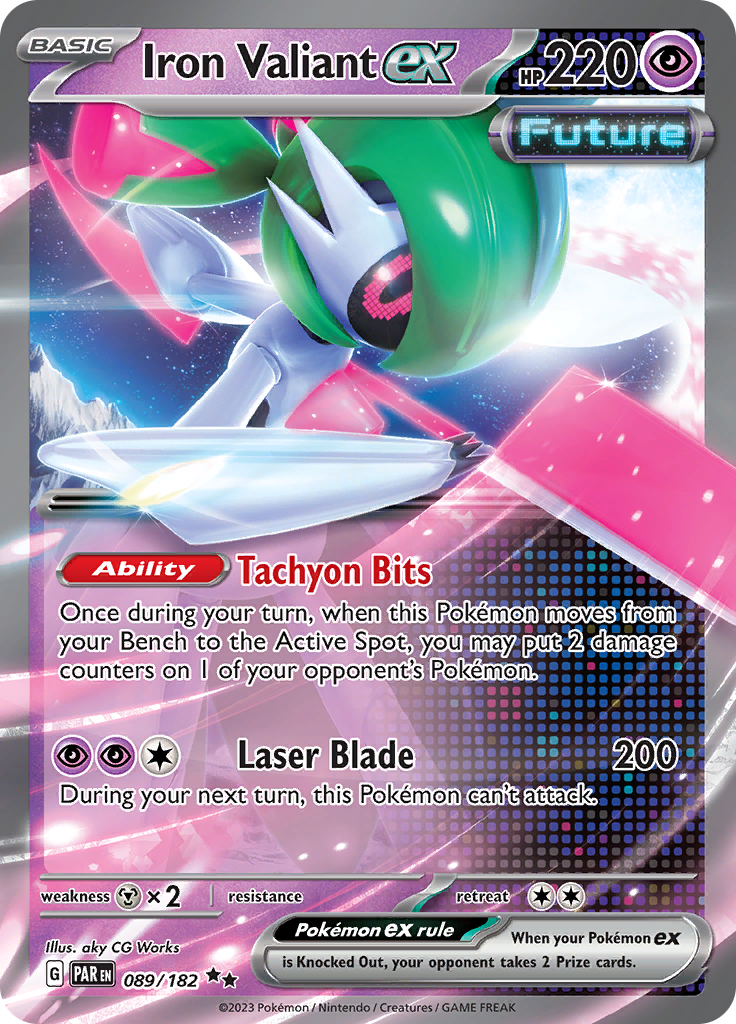 Iron Valiant ex (089/182) [Scarlet & Violet: Paradox Rift] - Pokémon - Card Brawlers | Quebec | Canada |