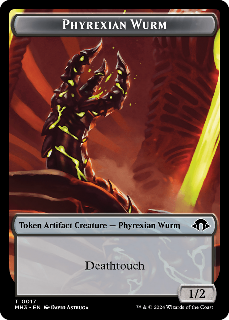Phyrexian Wurm (0017) // Energy Reserve Double-Sided Token [Modern Horizons 3 Tokens] - Magic: The Gathering - Card Brawlers | Quebec | Canada |