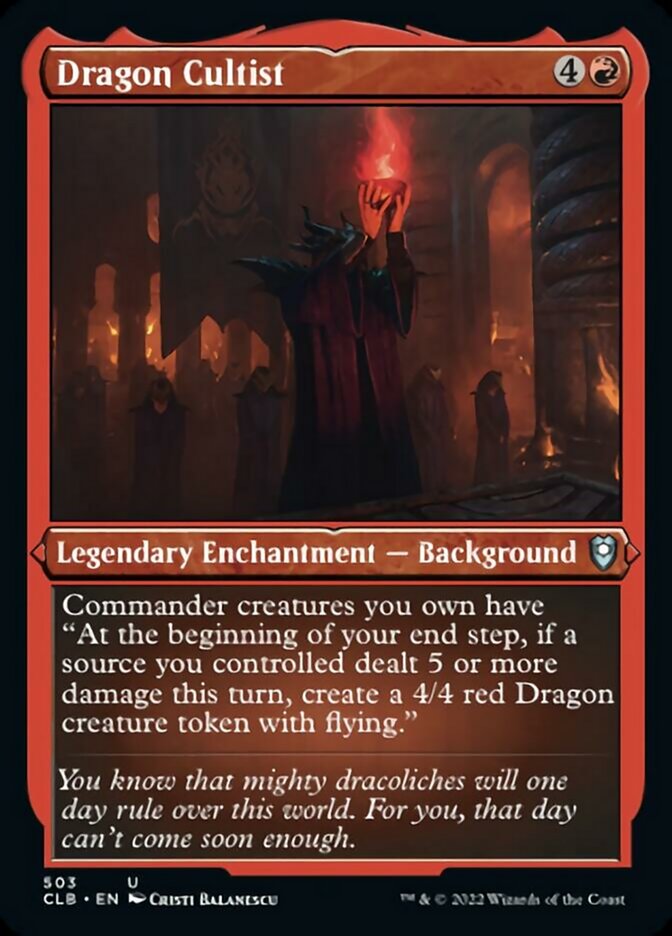 Dragon Cultist (Foil Etched) [Commander Legends: Battle for Baldur's Gate] - Magic: The Gathering - Card Brawlers | Quebec | Canada |
