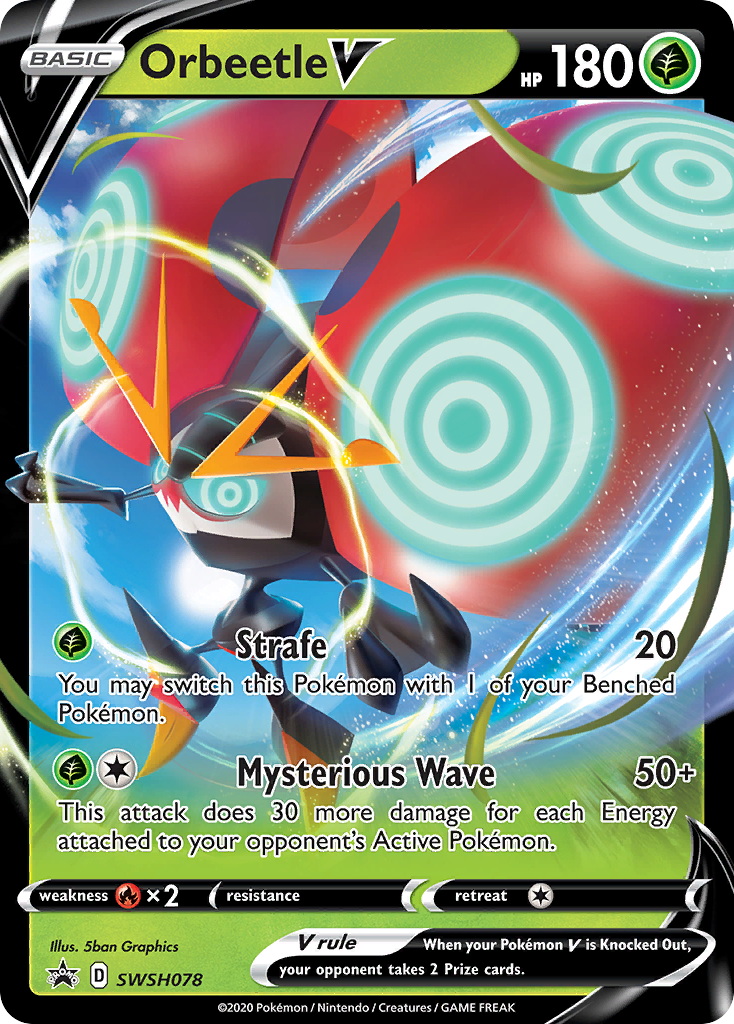 Orbeetle V (SWSH078) (Jumbo Card) [Sword & Shield: Black Star Promos] - Pokémon - Card Brawlers | Quebec | Canada |