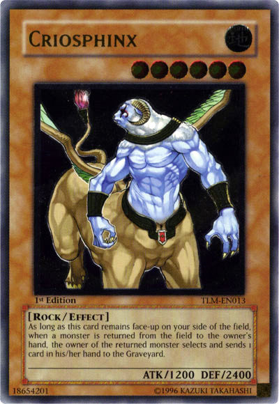Criosphinx [TLM-EN013] Ultimate Rare - Yu-Gi-Oh! - Card Brawlers | Quebec | Canada |