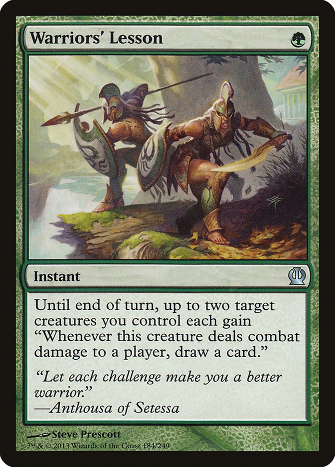 Warriors' Lesson [Theros] - Magic: The Gathering - Card Brawlers | Quebec | Canada |