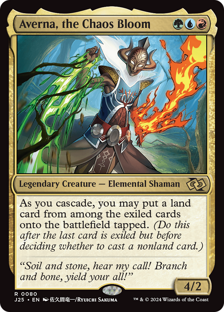 Averna, the Chaos Bloom (Anime) [Foundations Jumpstart] - Magic: The Gathering - Card Brawlers | Quebec | Canada |