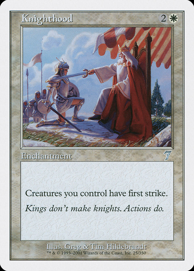 Knighthood [Seventh Edition] - Magic: The Gathering - Card Brawlers | Quebec | Canada |