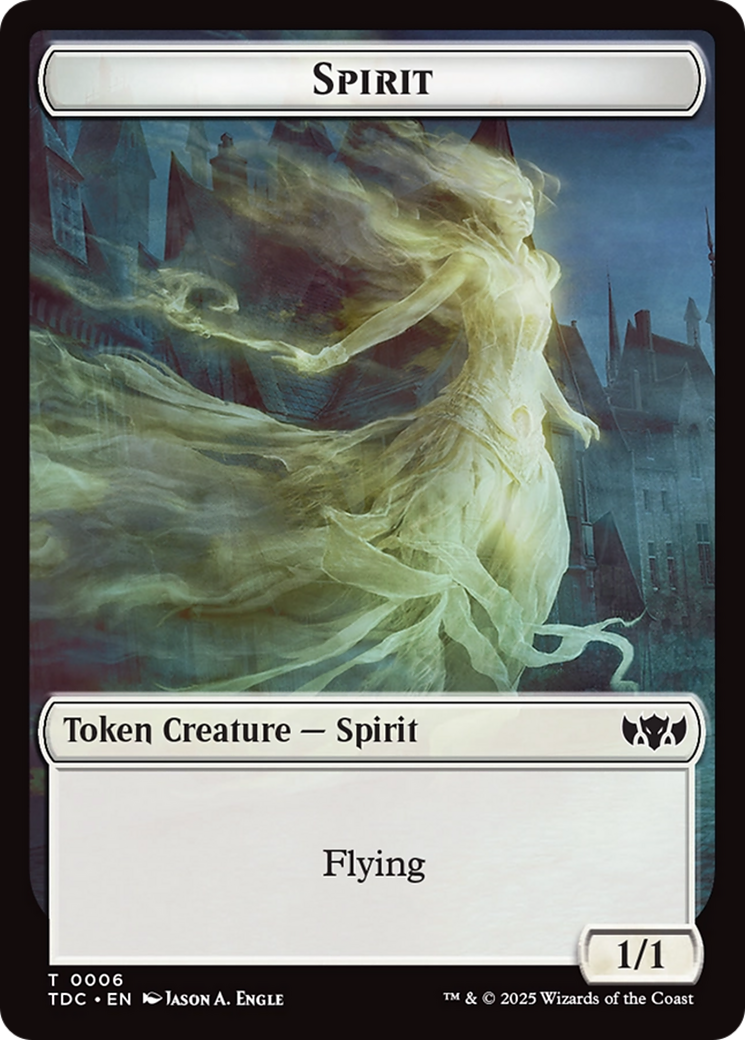 Angel // Spirit Double-Sided Token [Tarkir: Dragonstorm Commander Tokens] - Magic: The Gathering - Card Brawlers | Quebec | Canada |