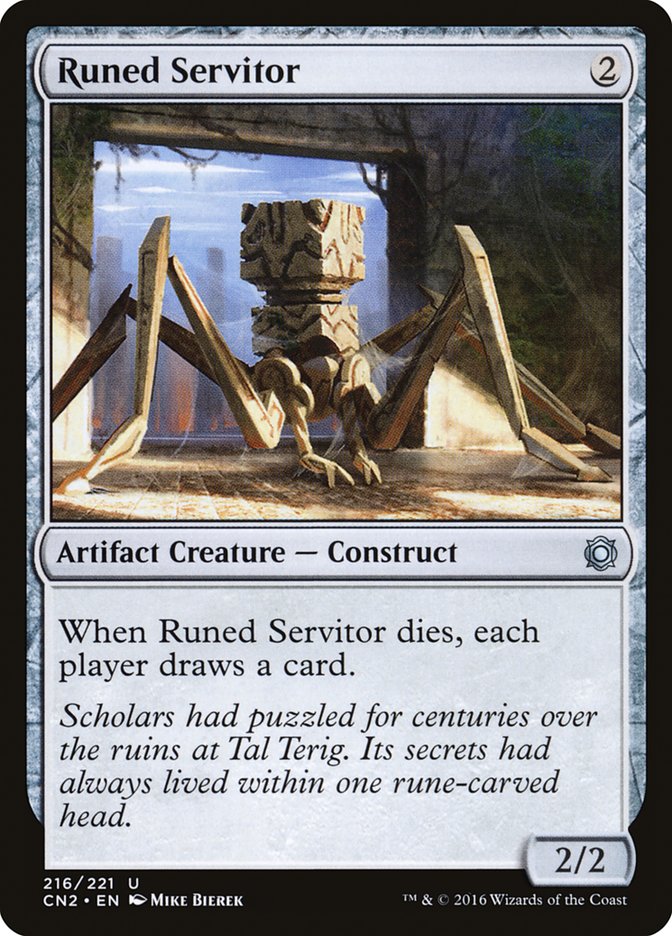 Runed Servitor [Conspiracy: Take the Crown] - Magic: The Gathering - Card Brawlers | Quebec | Canada |