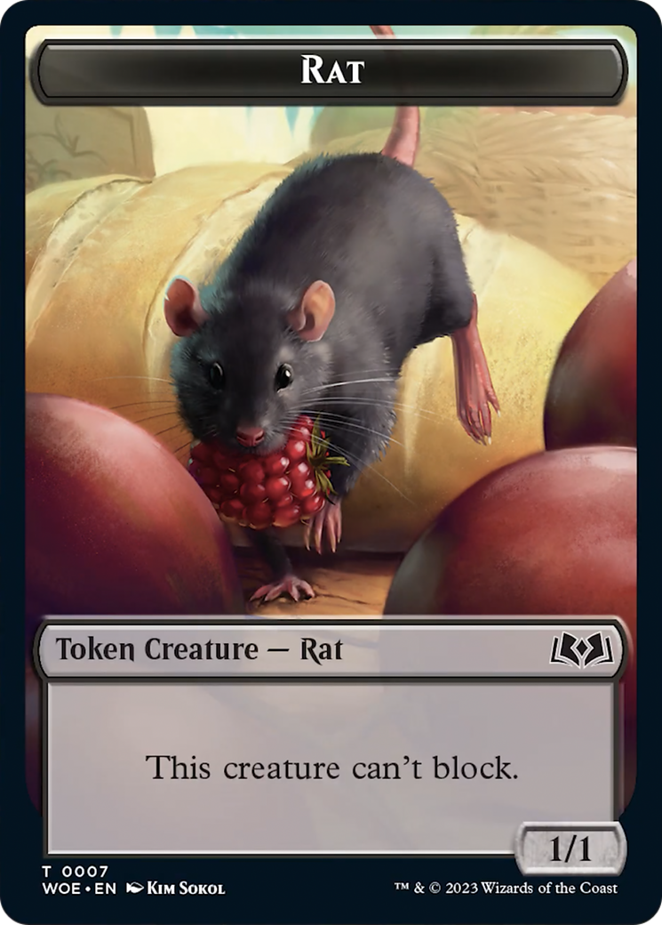 Rat Token [Wilds of Eldraine Tokens] - Magic: The Gathering - Card Brawlers | Quebec | Canada |