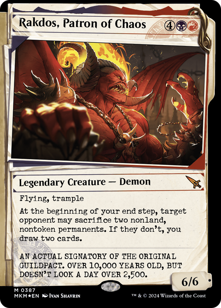 Rakdos, Patron of Chaos (Showcase) (Invisible Ink) [Murders at Karlov Manor] - Magic: The Gathering - Card Brawlers | Quebec | Canada |