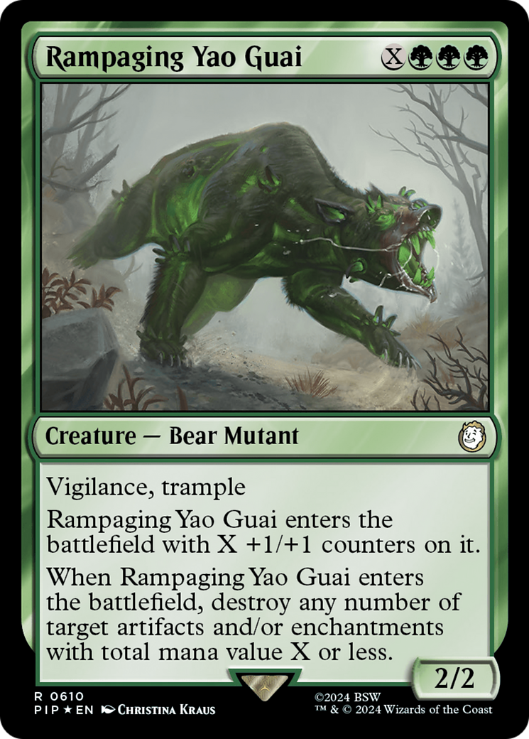 Rampaging Yao Guai (Surge Foil) [Fallout] - Magic: The Gathering - Card Brawlers | Quebec | Canada |