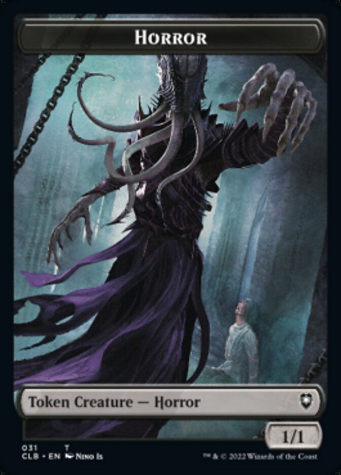 Horror // Centaur Double-Sided Token [Commander Legends: Battle for Baldur's Gate Tokens] - Magic: The Gathering - Card Brawlers | Quebec | Canada |