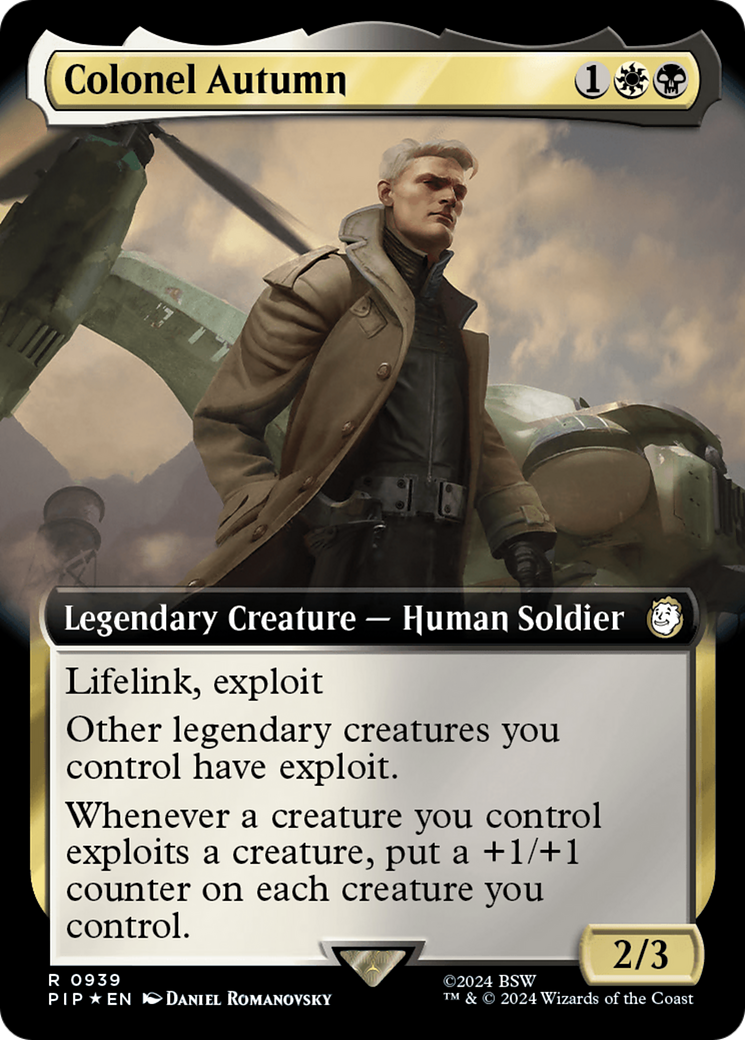 Colonel Autumn (Extended Art) (Surge Foil) [Fallout] - Magic: The Gathering - Card Brawlers | Quebec | Canada |