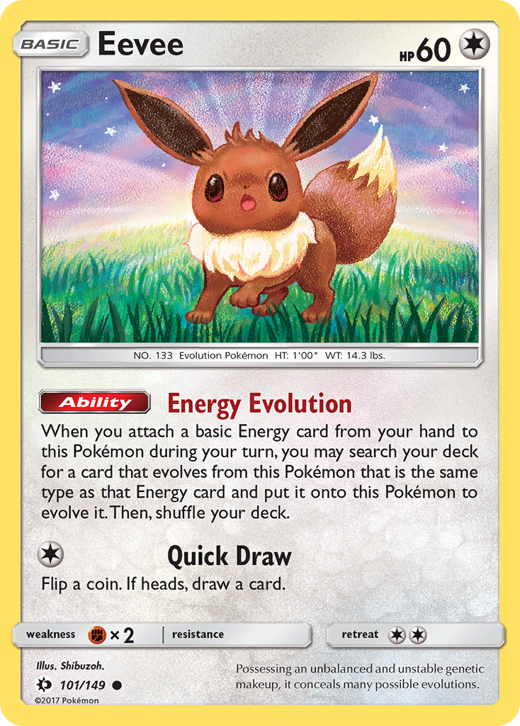 Eevee (101/149) [Sun & Moon: Base Set] - Pokémon - Card Brawlers | Quebec | Canada |