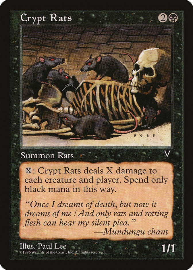 Crypt Rats [Visions] - Magic: The Gathering - Card Brawlers | Quebec | Canada |