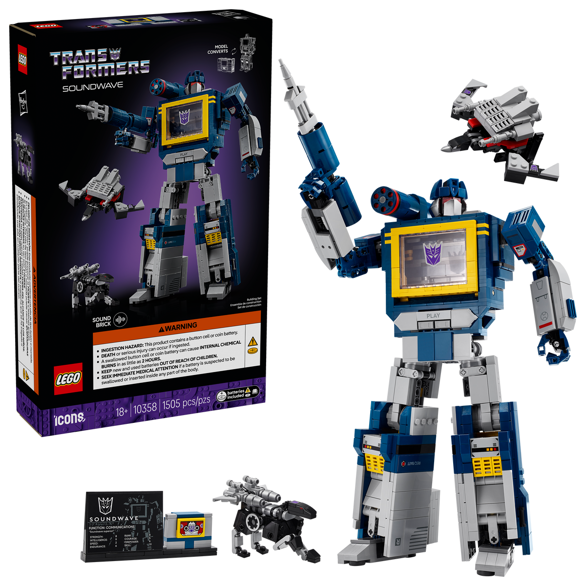 LEGO® - Icons - Transformers: Soundwave - Building Kit - 10358 - Lego - Card Brawlers | Quebec | Canada |