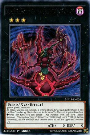 Number C43: High Manipulator of Chaos [MP15-EN026] Rare - Yu-Gi-Oh! - Card Brawlers | Quebec | Canada |