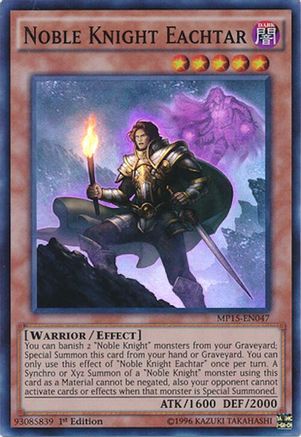 Noble Knight Eachtar [MP15-EN047] Super Rare - Yu-Gi-Oh! - Card Brawlers | Quebec | Canada |