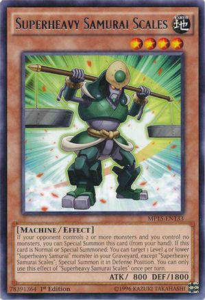 Superheavy Samurai Scales [MP15-EN133] Rare - Yu-Gi-Oh! - Card Brawlers | Quebec | Canada |