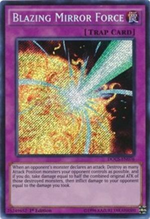 Blazing Mirror Force [DOCS-EN076] Secret Rare - Yu-Gi-Oh! - Card Brawlers | Quebec | Canada |