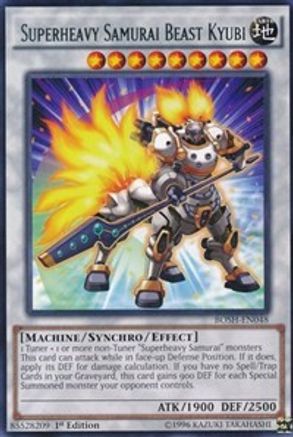Superheavy Samurai Beast Kyubi [BOSH-EN048] Rare - Yu-Gi-Oh! - Card Brawlers | Quebec | Canada |