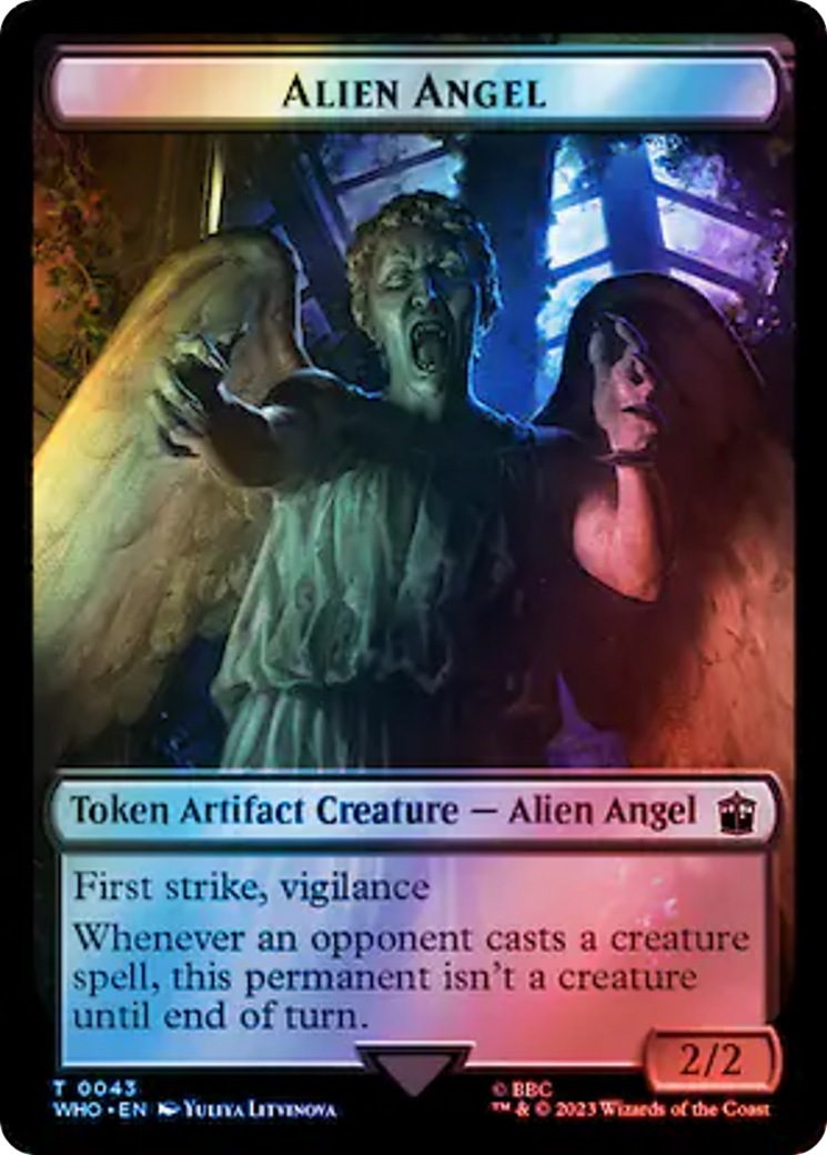 Alien Angel // Food (0057) Double-Sided Token (Surge Foil) [Doctor Who Tokens] - Magic: The Gathering - Card Brawlers | Quebec | Canada |