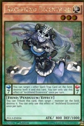 Archfiend Eccentrick [PGL3-EN056] Gold Rare - Yu-Gi-Oh! - Card Brawlers | Quebec | Canada |