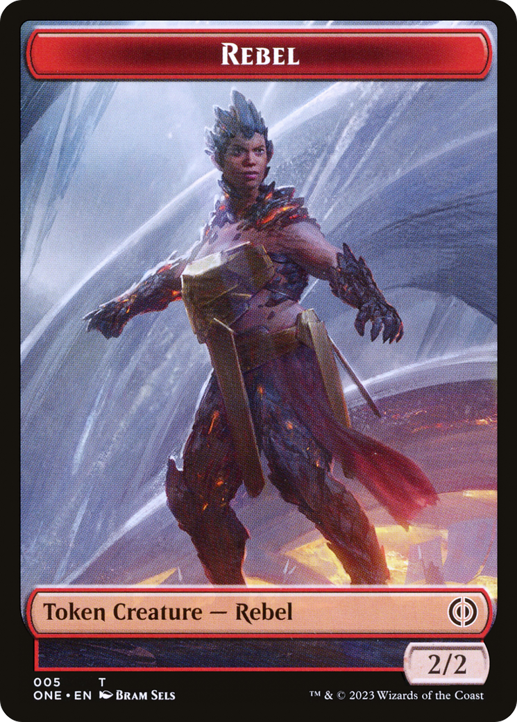 Rebel // Phyrexian Goblin Double-Sided Token [Phyrexia: All Will Be One Tokens] - Magic: The Gathering - Card Brawlers | Quebec | Canada |