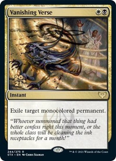 Vanishing Verse [Strixhaven: School of Mages Prerelease Promos] - Magic: The Gathering - Card Brawlers | Quebec | Canada |