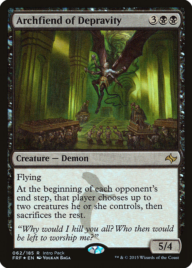 Archfiend of Depravity (Intro Pack) [Fate Reforged Promos] - Magic: The Gathering - Card Brawlers | Quebec | Canada |