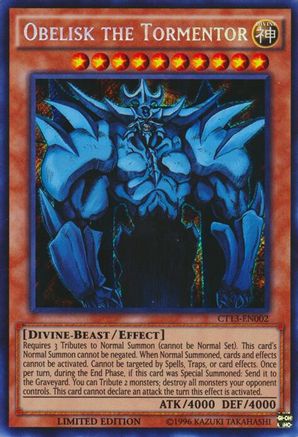 Obelisk the Tormentor [CT13-EN002] Secret Rare - Yu-Gi-Oh! - Card Brawlers | Quebec | Canada |