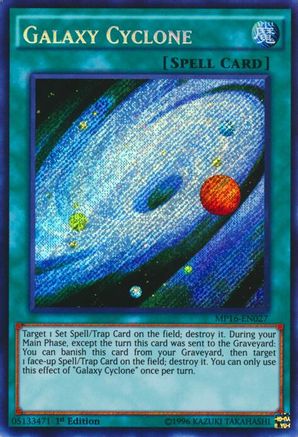 Galaxy Cyclone [MP16-EN027] Secret Rare - Yu-Gi-Oh! - Card Brawlers | Quebec | Canada |
